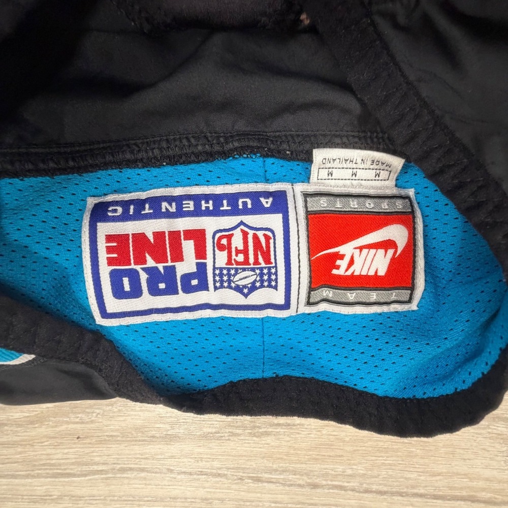 Vintage Nike NFL Pro Line Carolina Panthers Windbreaker Mens Medium Black - Picture 2 of 10